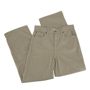 Uniqlo Baggy Jeans Beige High Rise Wide Leg Cotton Size 28